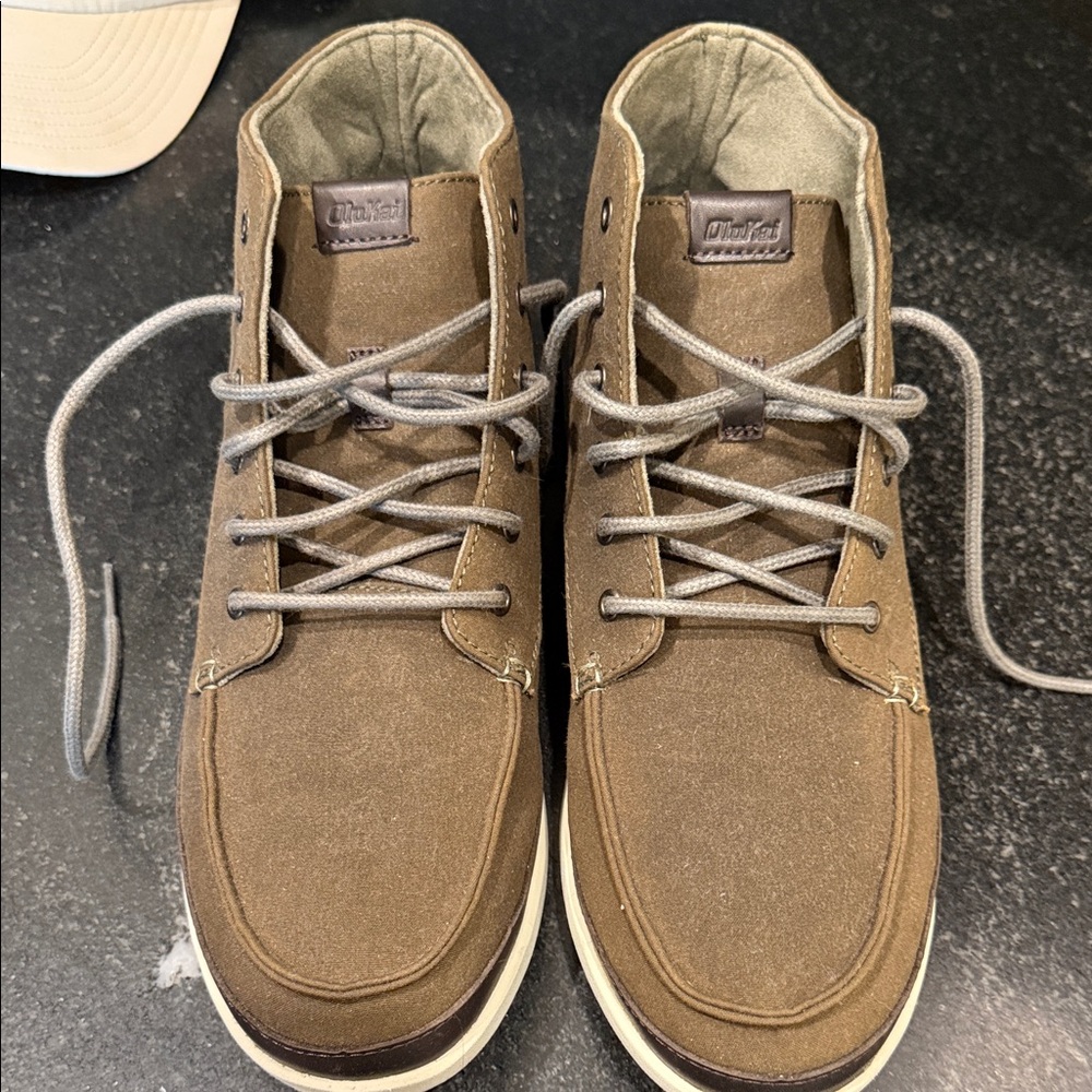 OluKai Brown High-Top Boots